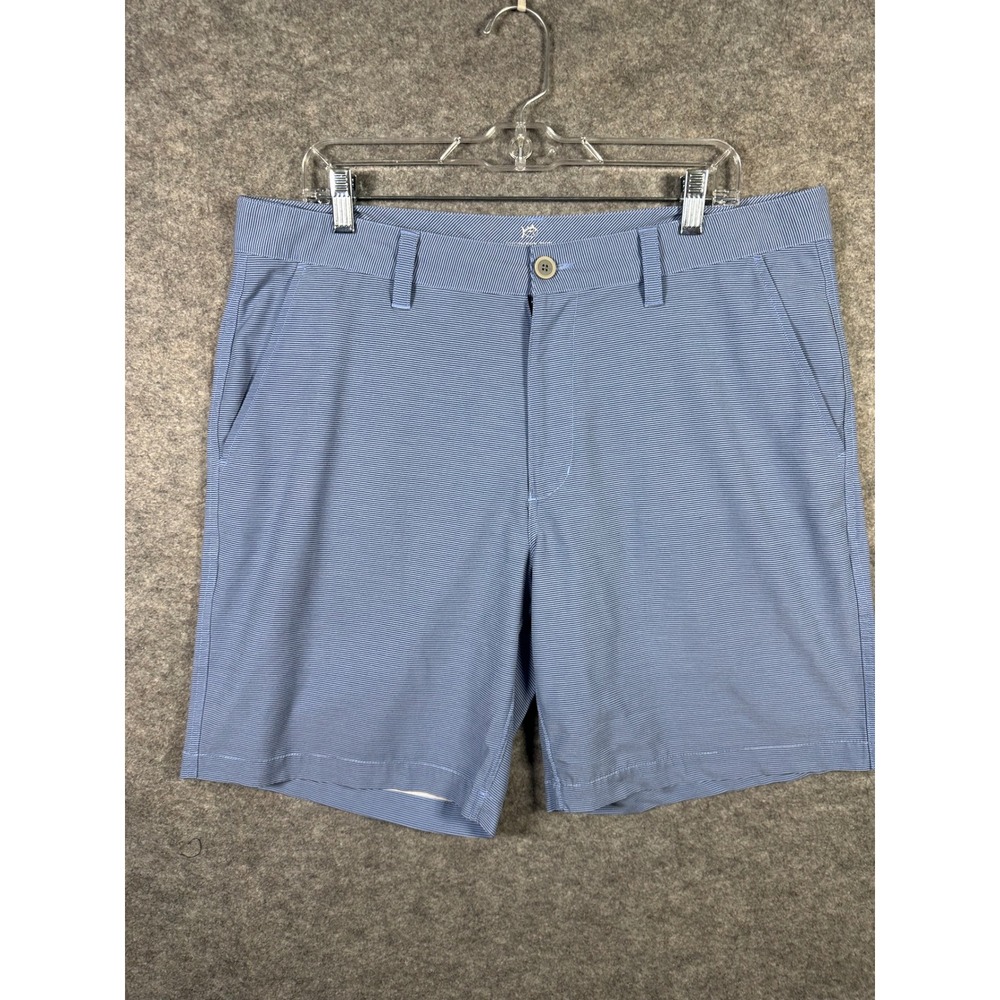 Southern Tide Striped‎ Performance Shorts Mens W36 Golf Casual Blue